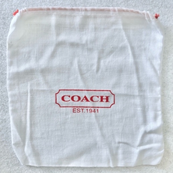 Coach Jewelry - Coach Small White Drawstring Dust Bag NWOT